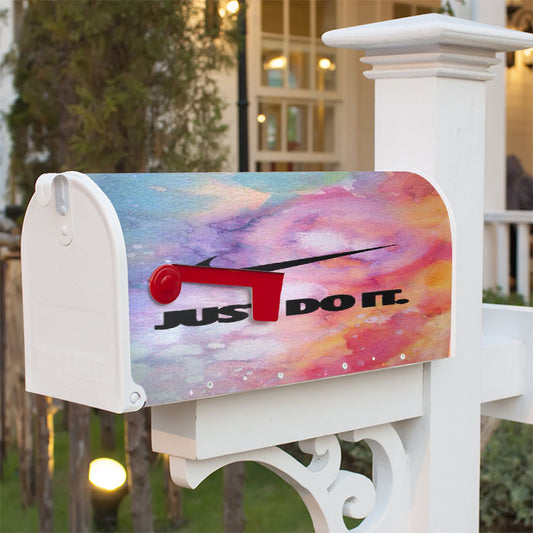 Just Do It Galaxy Magnetic Mailbox Cover 18" X 21" Outdoor Decor