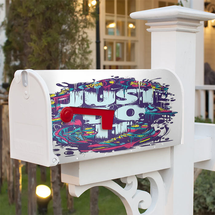 Just Do It Nike Art Shoes Magnetic Mailbox Cover 18" X 21" Outdoor Decor