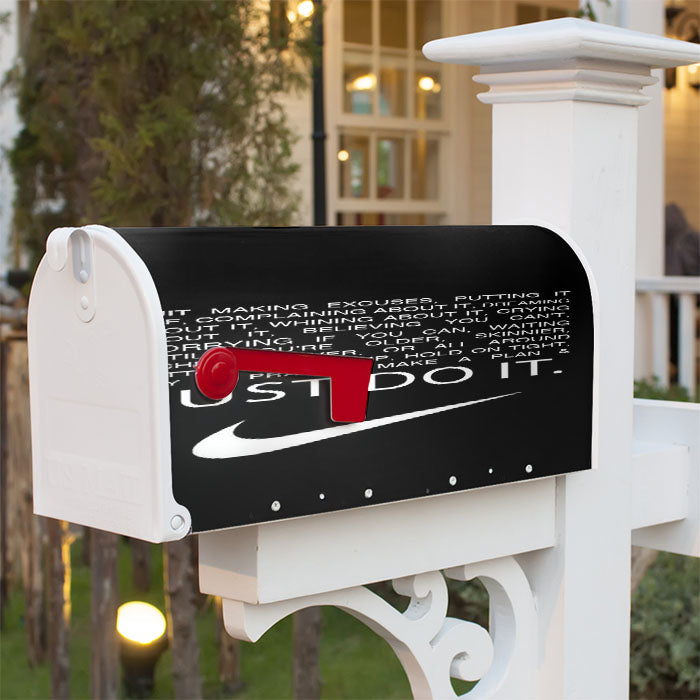 Just Do It Quotes Magnetic Mailbox Cover 18" X 21" Outdoor Decor