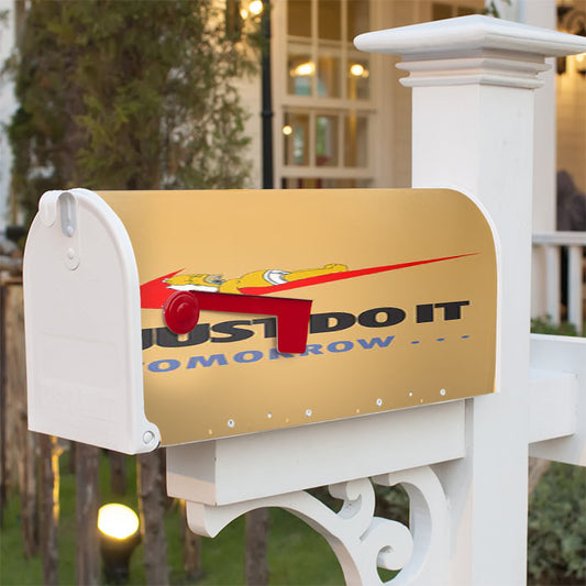 Just Do It Tomorrow Simpson Magnetic Mailbox Cover 18" X 21" Outdoor Decor