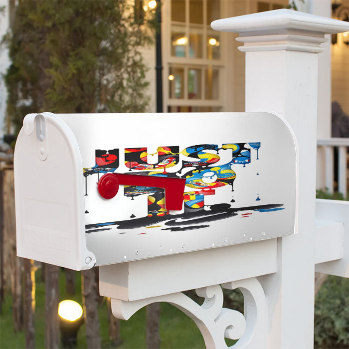 Just Do It Wallpaper Magnetic Mailbox Cover 18" X 21" Outdoor Decor