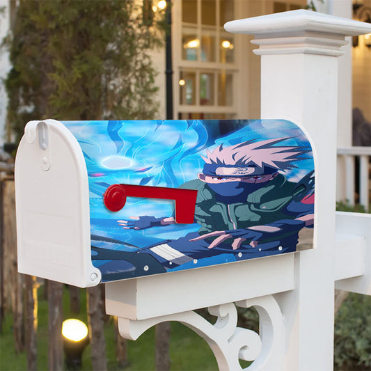 Kakashi Blue Susanoo Wallpaper Magnetic Mailbox Cover 18" X 21" Outdoor Decor