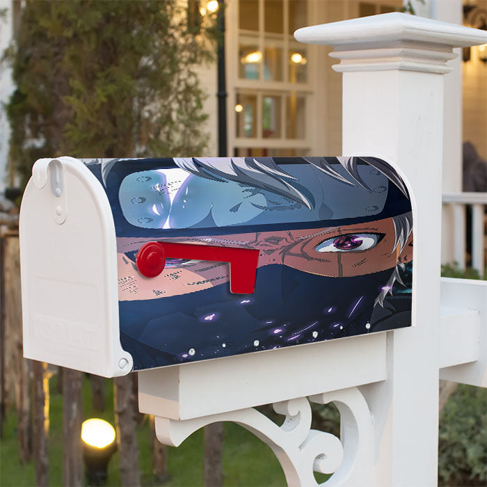 Kakashi Hatake - Naruto Manga Magnetic Mailbox Cover 18" X 21" Outdoor Decor