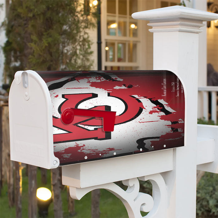 Kansas City Chiefs Magnetic Mailbox Cover 18" X 21" Outdoor Decor