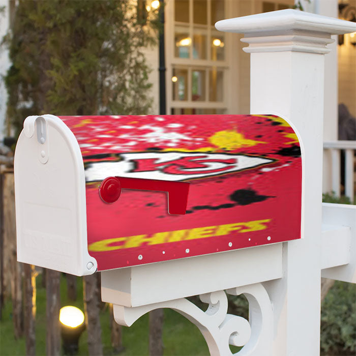Kansas City Chiefs 3 Magnetic Mailbox Cover 18" X 21" Outdoor Decor