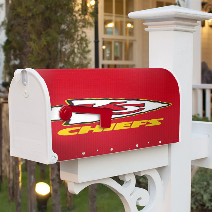 Kansas City Chiefs 4 Magnetic Mailbox Cover 18" X 21" Outdoor Decor