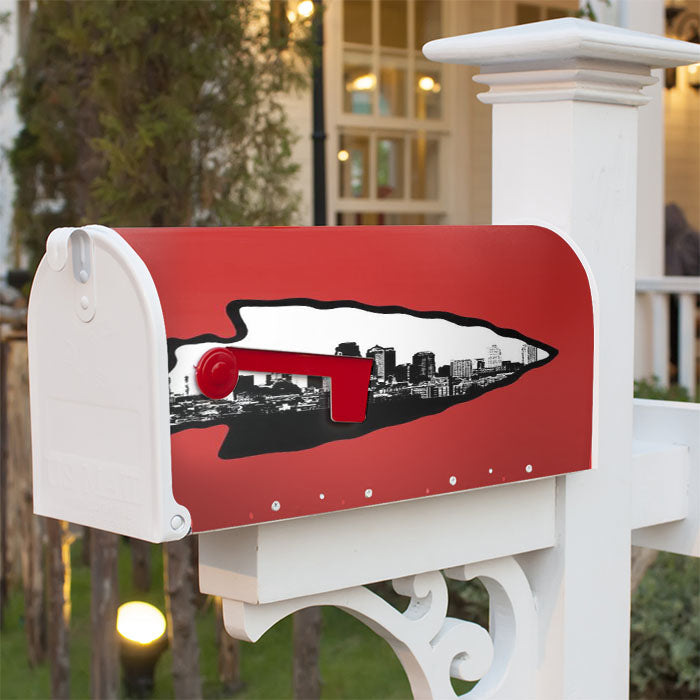 Kansas City Chiefs Emblem Magnetic Mailbox Cover 18" X 21" Outdoor Decor