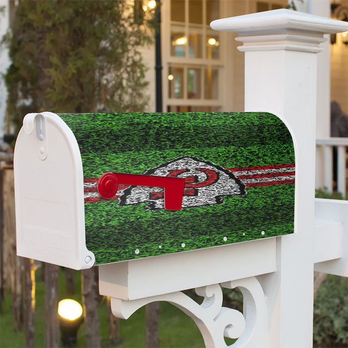 Kansas City Chiefs Symbol Magnetic Mailbox Cover 18" X 21" Outdoor Decor
