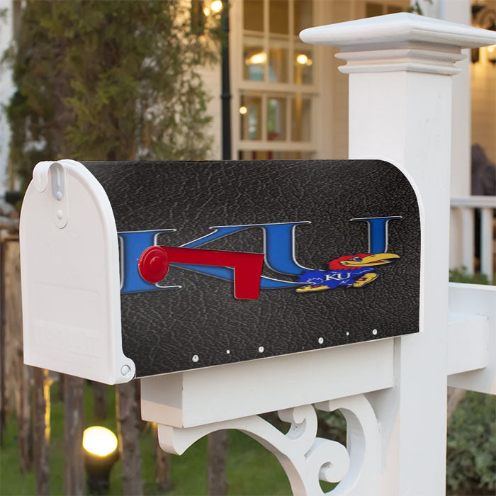 Kansas Jayhawks 3 Magnetic Mailbox Cover 18" X 21" Outdoor Decor
