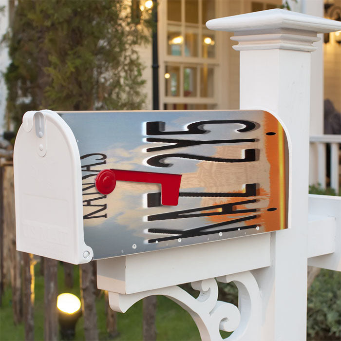 Kansas License Plate Magnetic Mailbox Cover 18" X 21" Outdoor Decor