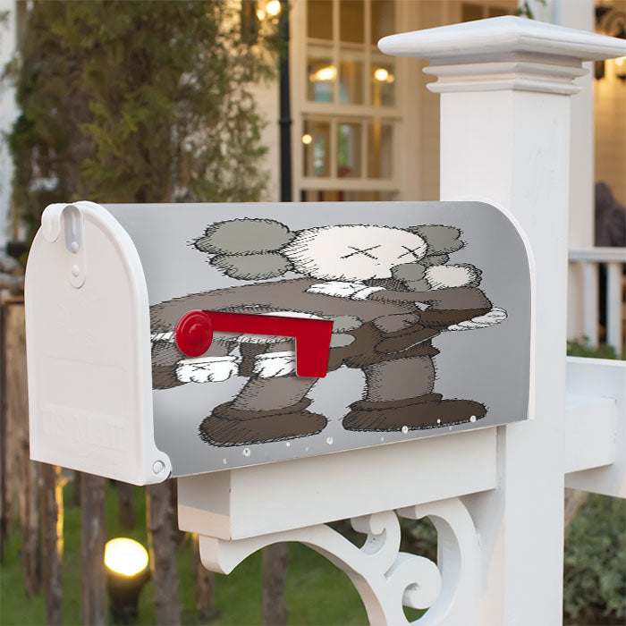 Kaws Magnetic Mailbox Cover 18" X 21" Outdoor Decor