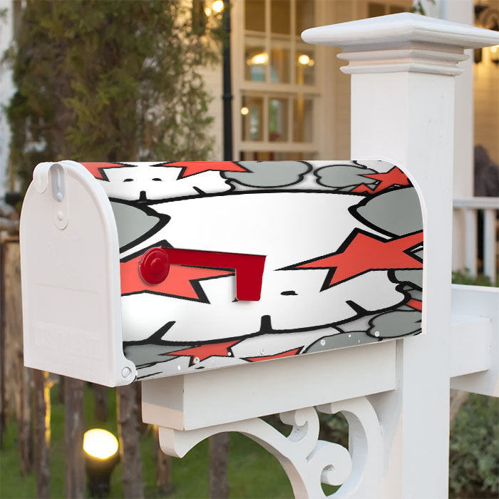 Kaws Star Pattern Magnetic Mailbox Cover 18" X 21" Outdoor Decor