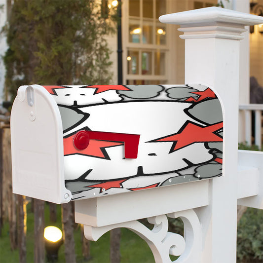 Kaws Star Pattern Magnetic Mailbox Cover 18" X 21" Outdoor Decor