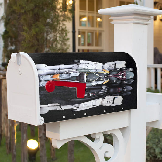 Kaws Star Wars Figure Magnetic Mailbox Cover 18" X 21" Outdoor Decor