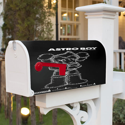 Kaws X Astro Boy Cartoon Magnetic Mailbox Cover 18" X 21" Outdoor Decor
