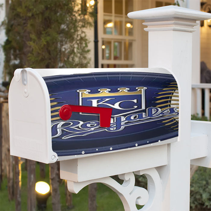 Kc Royals Plate Magnetic Mailbox Cover 18" X 21" Outdoor Decor