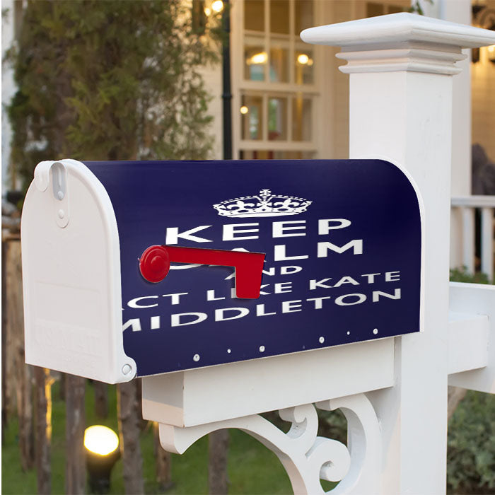 Keep Calm And Act Like Kate Middleton Magnetic Mailbox Cover 18" X 21" Outdoor Decor