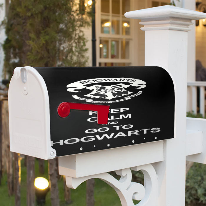 Keep Calm And Go To Hogwarts Magnetic Mailbox Cover 18" X 21" Outdoor Decor
