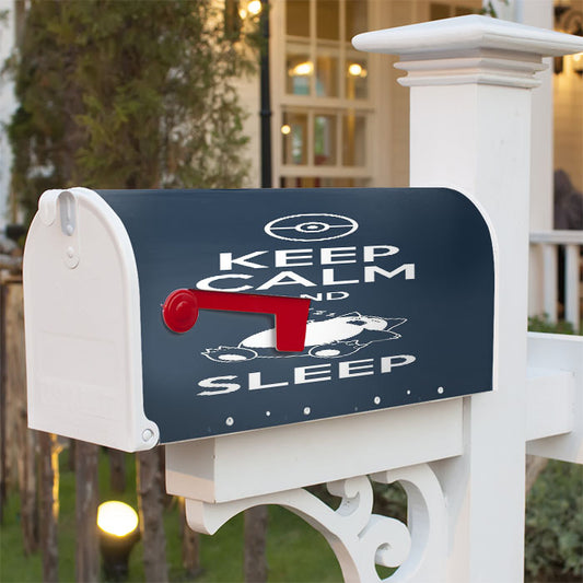 Keep Calm And Sleep Pokemon Magnetic Mailbox Cover 18" X 21" Outdoor Decor