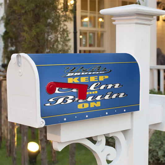 Keep Calm Bruin On Magnetic Mailbox Cover 18" X 21" Outdoor Decor