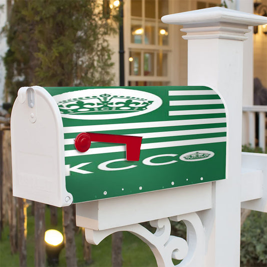 Keep Calm Chive On Green Shape Magnetic Mailbox Cover 18" X 21" Outdoor Decor