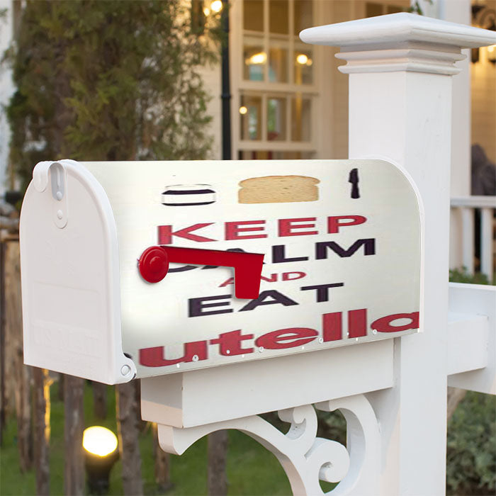 Keep Calm Eat Nutella Magnetic Mailbox Cover 18" X 21" Outdoor Decor