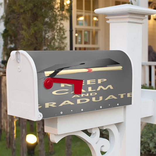 Keep Calm Graduate Magnetic Mailbox Cover 18" X 21" Outdoor Decor