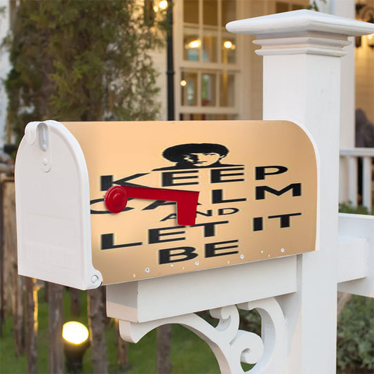 Keep Calm Let It Be Magnetic Mailbox Cover 18" X 21" Outdoor Decor