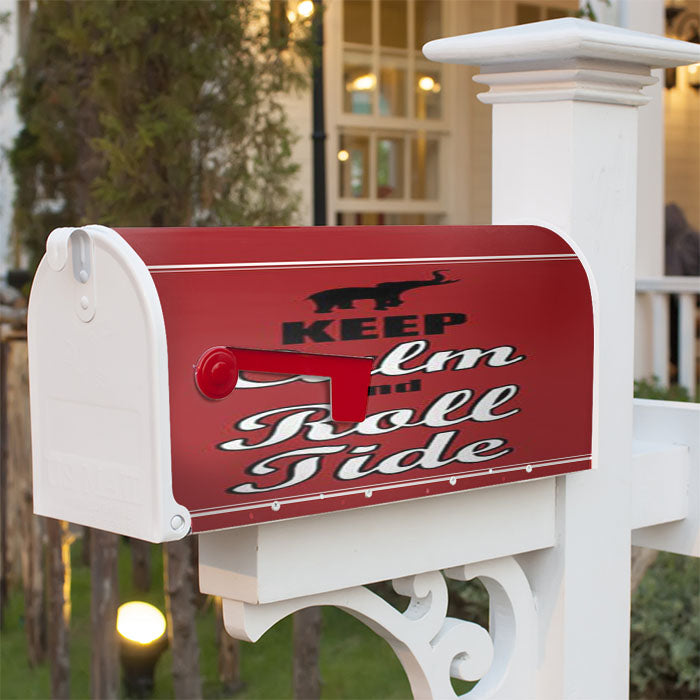 Keep Calm Roll Tide Magnetic Mailbox Cover 18" X 21" Outdoor Decor