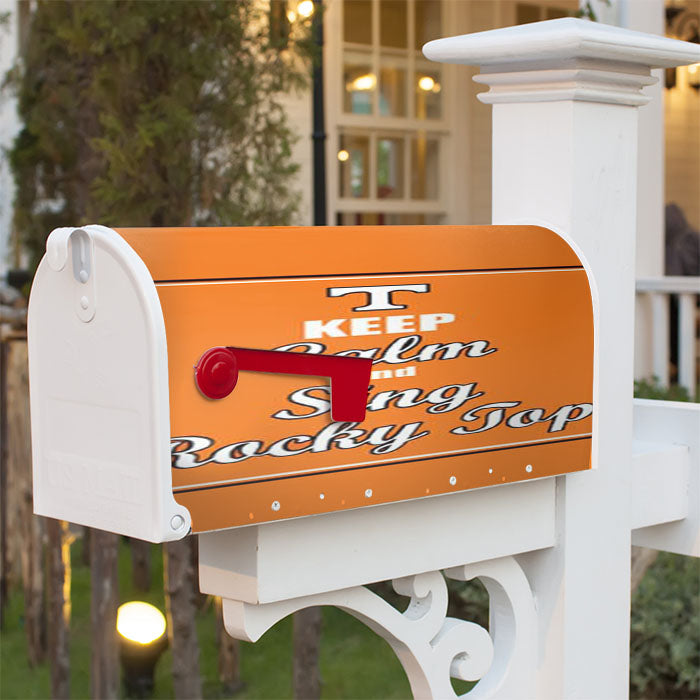 Keep Calm Sing Rocky Top Magnetic Mailbox Cover 18" X 21" Outdoor Decor
