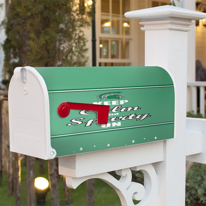 Keep Calm Sparty On Magnetic Mailbox Cover 18" X 21" Outdoor Decor