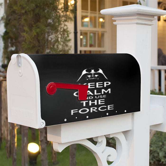 Keep Calm Use The Force Magnetic Mailbox Cover 18" X 21" Outdoor Decor