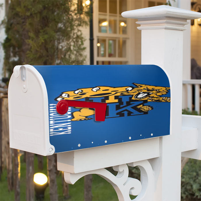 Kentucky Wildcats On Blue Magnetic Mailbox Cover 18" X 21" Outdoor Decor