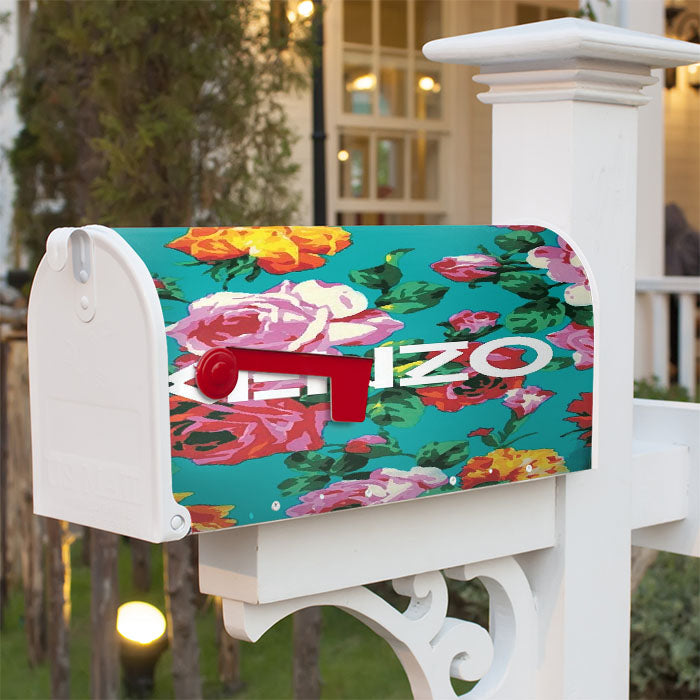 Kenzo Bloom Flower Magnetic Mailbox Cover 18" X 21" Outdoor Decor