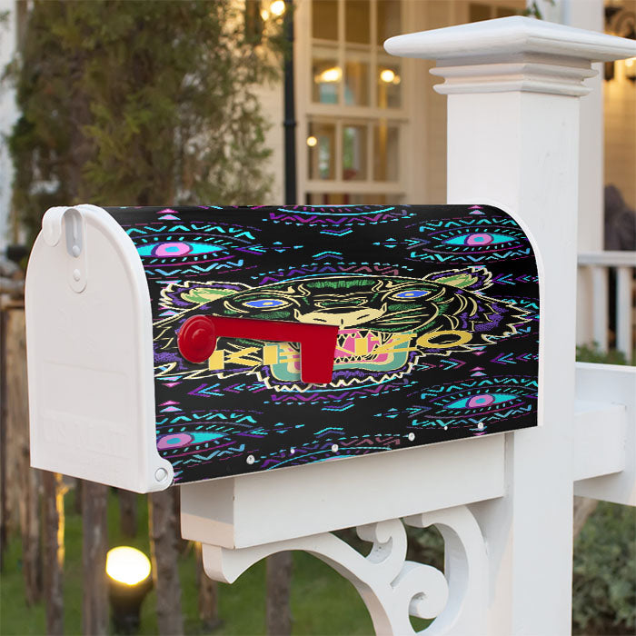 Kenzo Tiger Pattern Magnetic Mailbox Cover 18" X 21" Outdoor Decor
