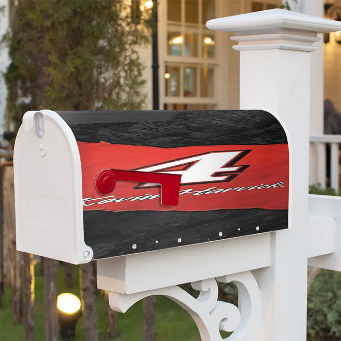 Kevin Harvick Red Strip Magnetic Mailbox Cover 18" X 21" Outdoor Decor