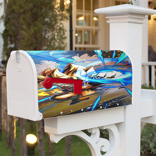 Kid Goten Dragon Ball Z Magnetic Mailbox Cover 18" X 21" Outdoor Decor