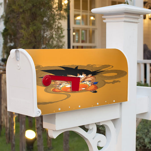Kid Son Goku Magnetic Mailbox Cover 18" X 21" Outdoor Decor