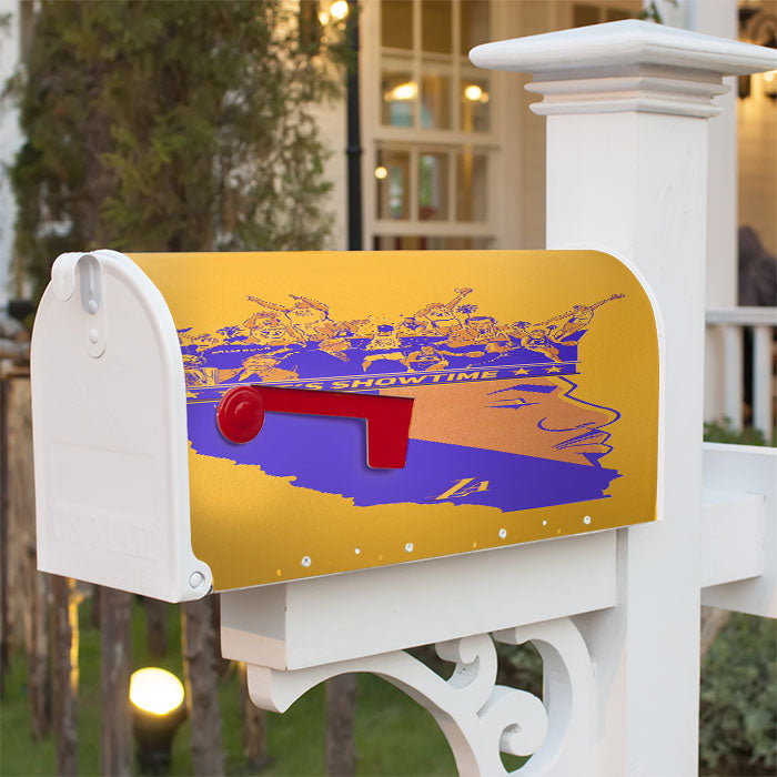King James Lebron Lakers Team Nba Magnetic Mailbox Cover 18" X 21" Outdoor Decor