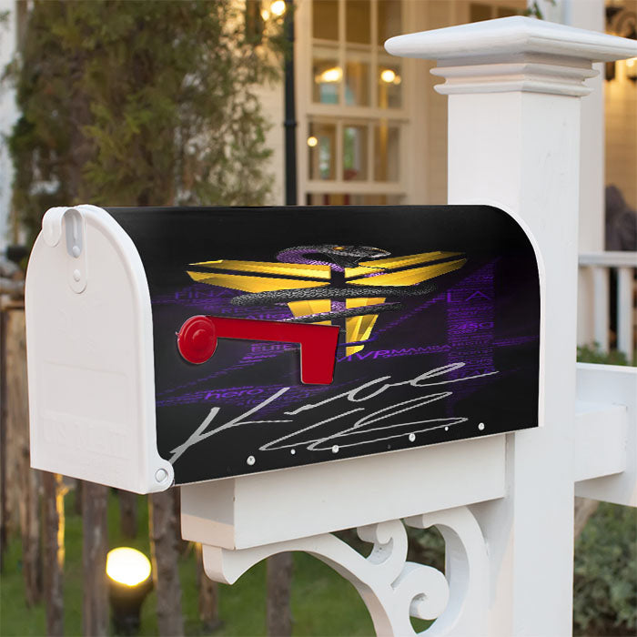 Kobe Bryant Nba Black Mamba Magnetic Mailbox Cover 18" X 21" Outdoor Decor
