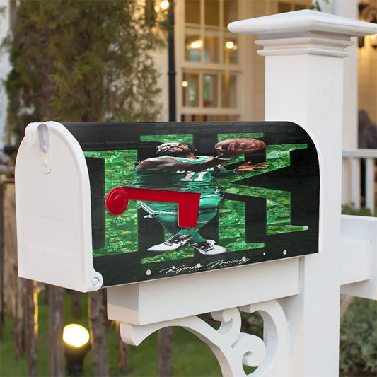 Kyrie Irving Green Magnetic Mailbox Cover 18" X 21" Outdoor Decor