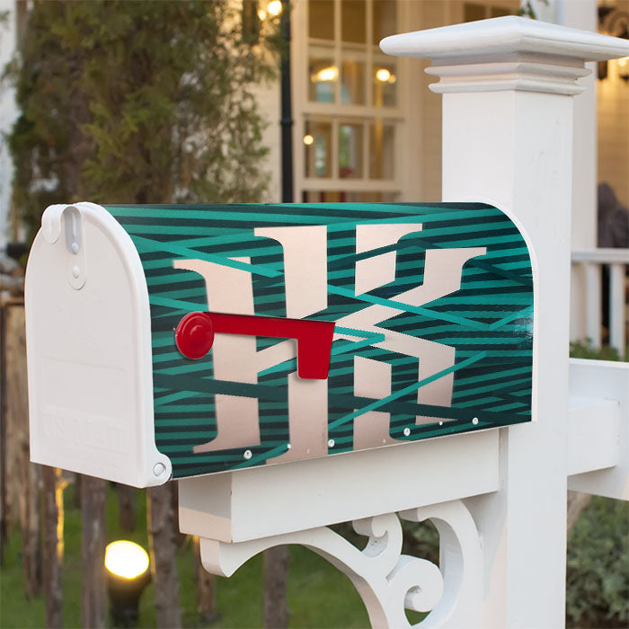 Kyrie Irving Green Stripe Magnetic Mailbox Cover 18" X 21" Outdoor Decor