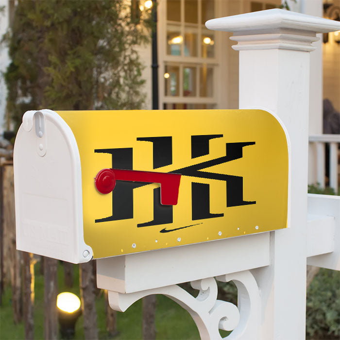 Kyrie Irving Nike Yellow Black Logo Magnetic Mailbox Cover 18" X 21" Outdoor Decor