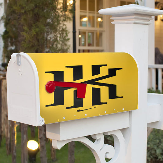 Kyrie Irving Nike Yellow Black Logo Magnetic Mailbox Cover 18" X 21" Outdoor Decor