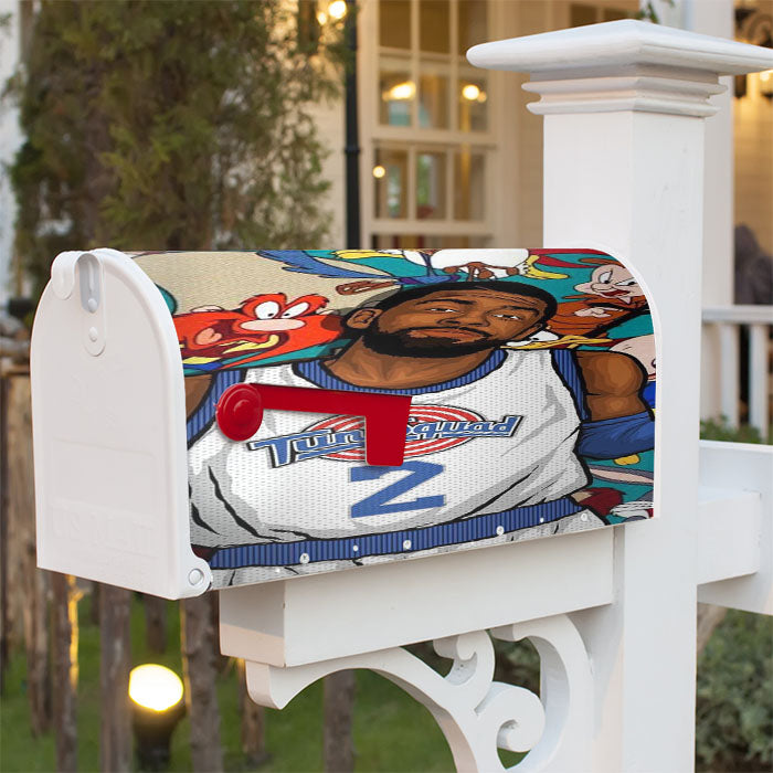Kyrie Irving Space Jam Tunes Squad Magnetic Mailbox Cover 18" X 21" Outdoor Decor