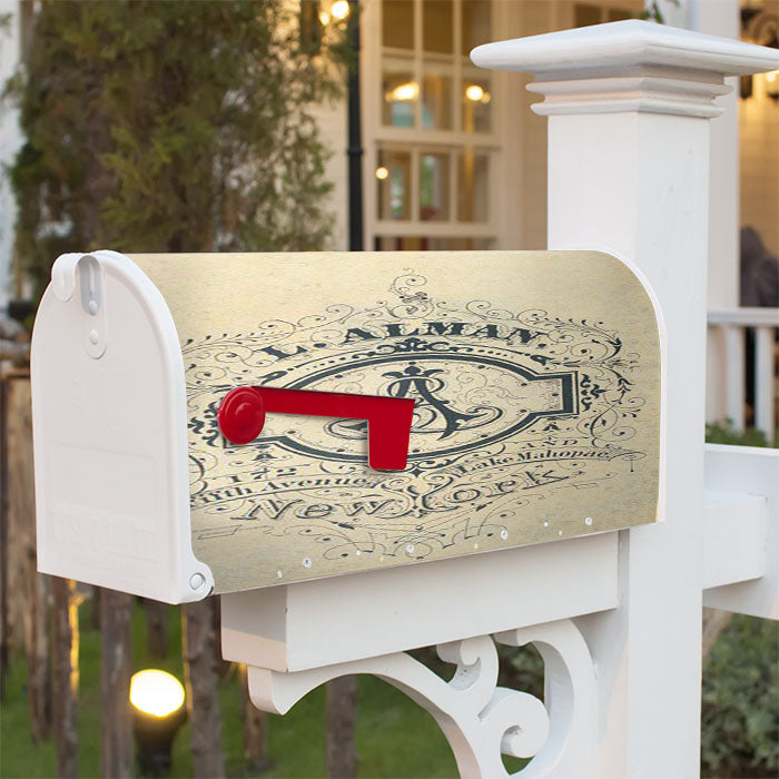 L Alman New York Magnetic Mailbox Cover 18" X 21" Outdoor Decor