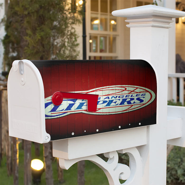 La Clippers Hardwood Magnetic Mailbox Cover 18" X 21" Outdoor Decor