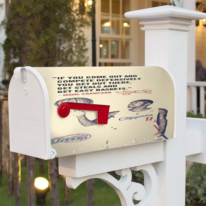 La Clippers Jamal Crawford Quote Magnetic Mailbox Cover 18" X 21" Outdoor Decor