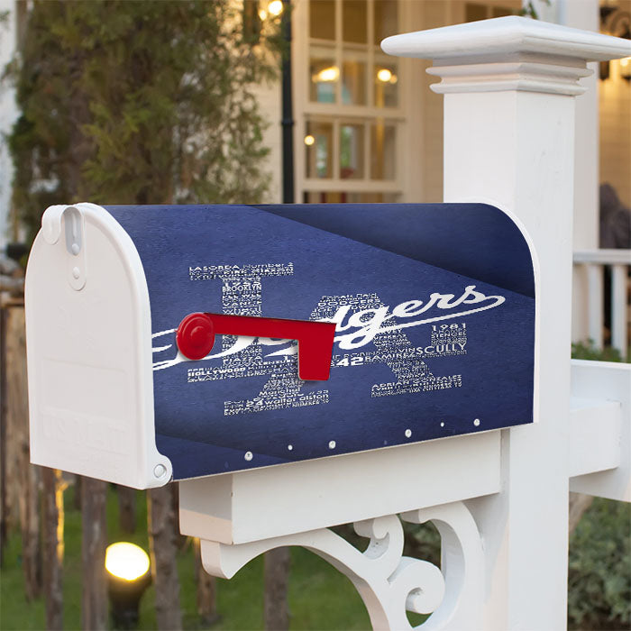 La Dodgers Magnetic Mailbox Cover 18" X 21" Outdoor Decor