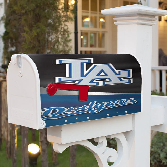 La Dodgers Cloth Logo Magnetic Mailbox Cover 18" X 21" Outdoor Decor